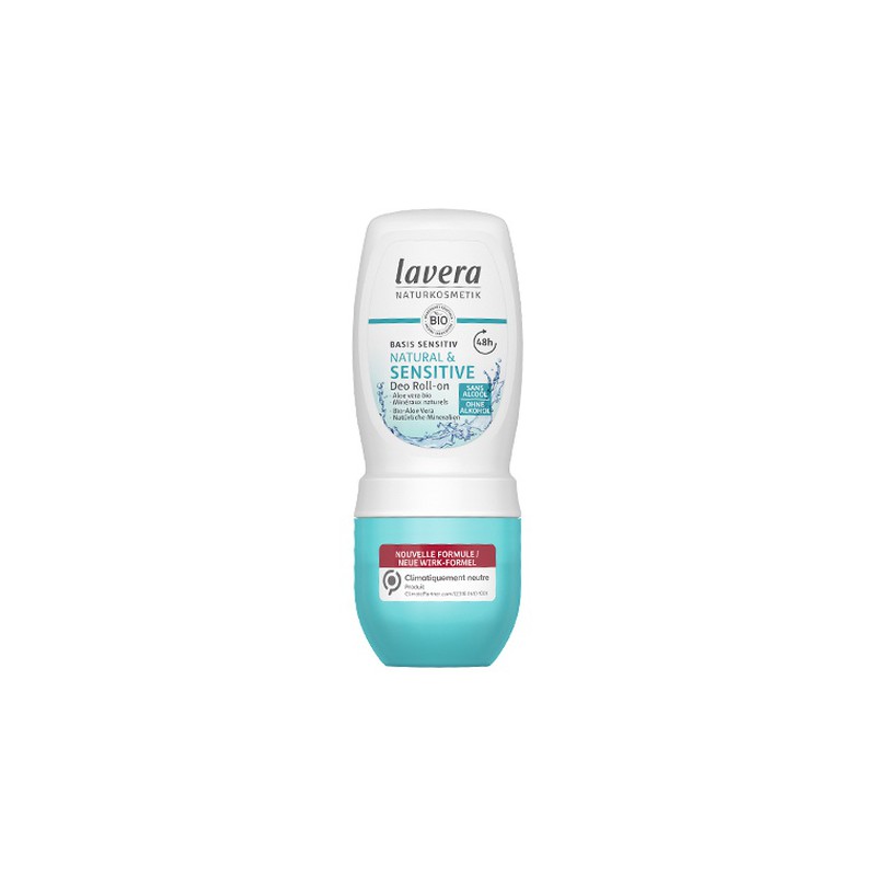 Maquillaliux | Desodorante Roll-on 48h Basis Sensitiv y Natural Lavera (50 ml) | Cosmética Natural Online | Maquillaliux Cosm...