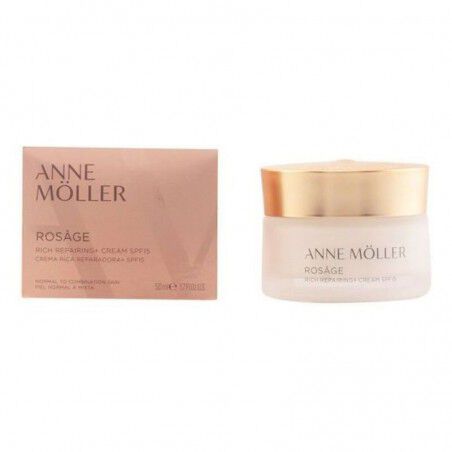 Maquillaliux | Crema Facial Rosage Rich Repairing Anne Möller Spf 15 (50 ml) | Anne Möller | Perfumería | Cosmética | Maquill...