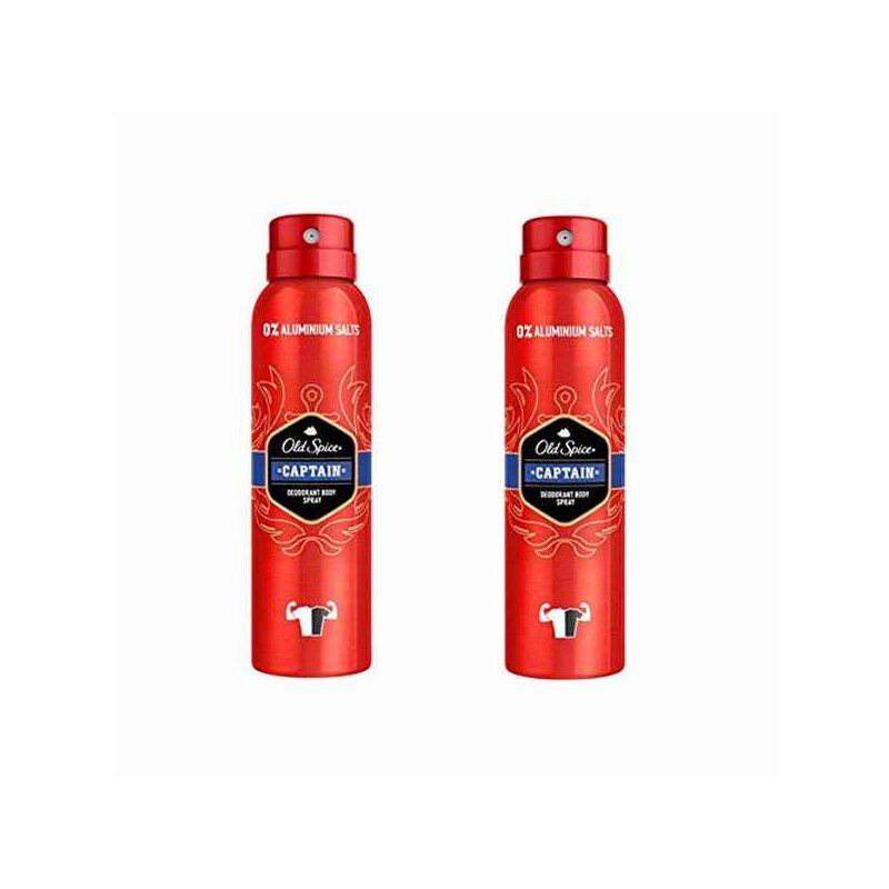 Maquillaliux | Desodorante en Spray Captain Deo Old Spice (2 x 150 ml) | Old Spice | Perfumería | Cosmética | Maquillaliux.co...