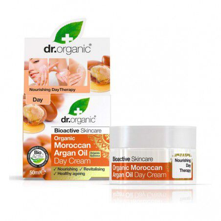Maquillaliux | Crema de Día Nutritiva Moroccan Argan oil Dr.Organic (50 ml) | Dr. Organic | Perfumería | Cosmética | Maquilla...