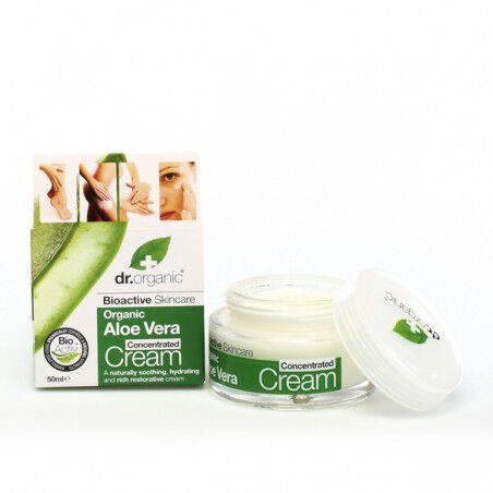 Maquillaliux | Crema Facial Hidratante Aloe Vera Dr.Organic (50 ml) | Dr. Organic | Perfumería | Cosmética | Maquillaliux.com...