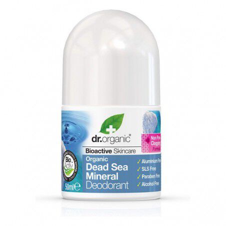 Maquillaliux | Desodorante Roll-On Dead Sea Mineral Dr.Organic (50 ml) | Dr. Organic | Perfumería | Cosmética | Maquillaliux....