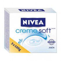 Maquillaliux | Set de Jabones Creme Soft Nivea (3 pcs) | Nivea | Jabones y geles | Maquillaliux.com  | Tienda Online Maquilla...