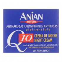 Maquillaliux | Crema Antiarrugas de Noche Anian Q10 Ácido Hialurónico Vitamina E (50 ml) | Anian | Cremas antiarrugas e hidra...